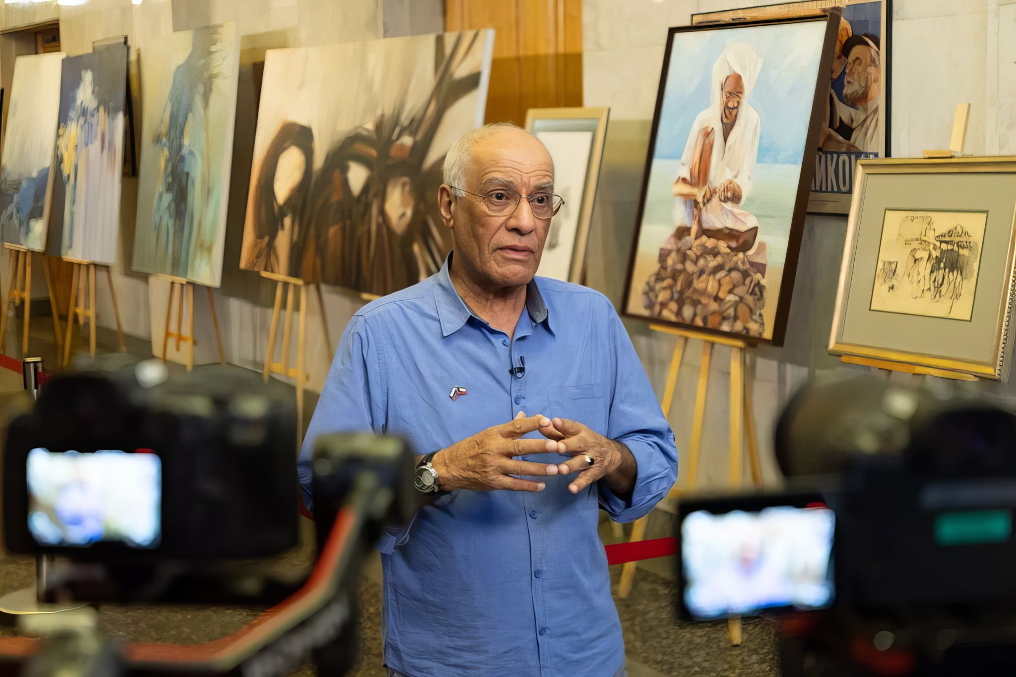 Interview at the Moscow Exhibition